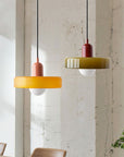 Bauhaus Colored Glass Pendant Lamp