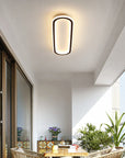 Sleek Oval Ceiling Light