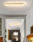 Sleek Oval Ceiling Light