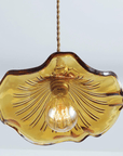 Hibiscus Flower Glass Pendant Light