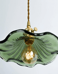 Hibiscus Flower Glass Pendant Light