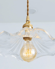 Hibiscus Flower Glass Pendant Light