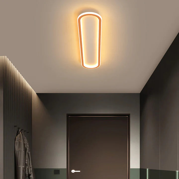 Sleek Oval Ceiling Light