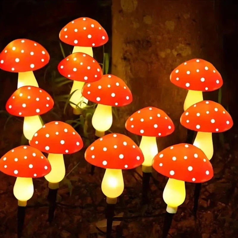 MoonlitMushrooms™ Solar-Gartenleuchten