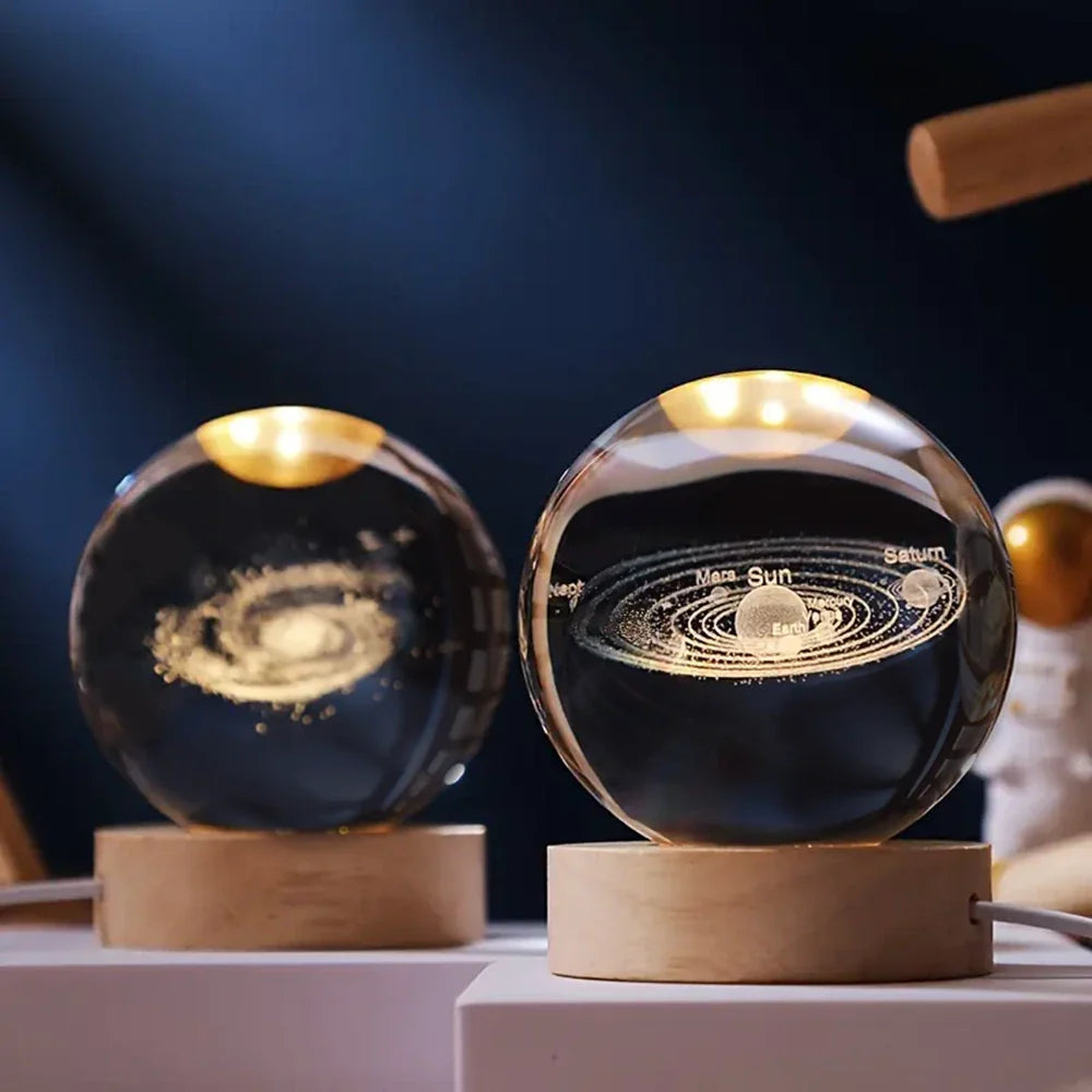 Boule de cristal lumineuse