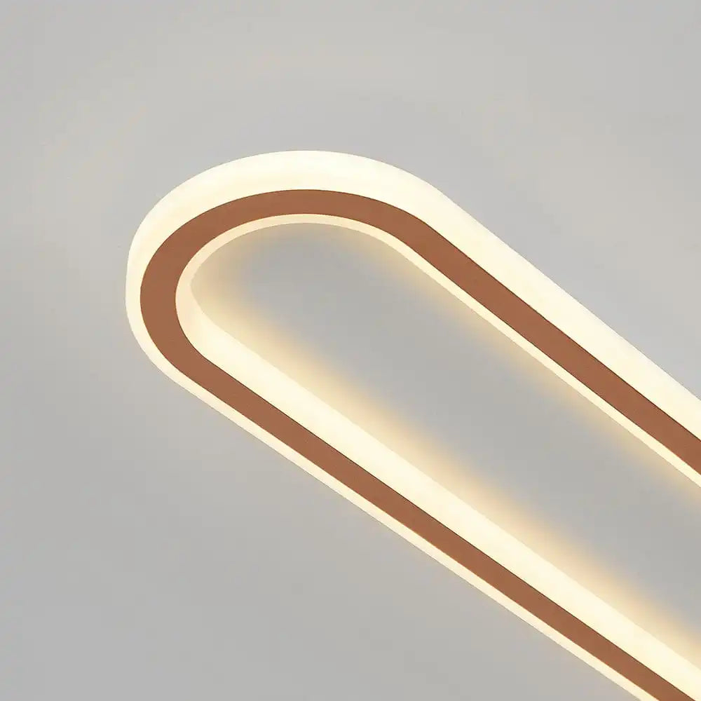 Sleek Oval Ceiling Light