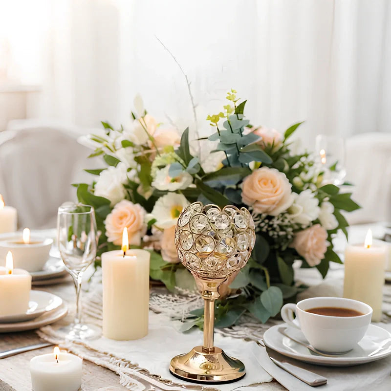 CrystalGlow™ Candle Holder