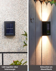 Wireless LED Solar Wall Lamps Deluxe – Create the perfect atmosphere in your garden!