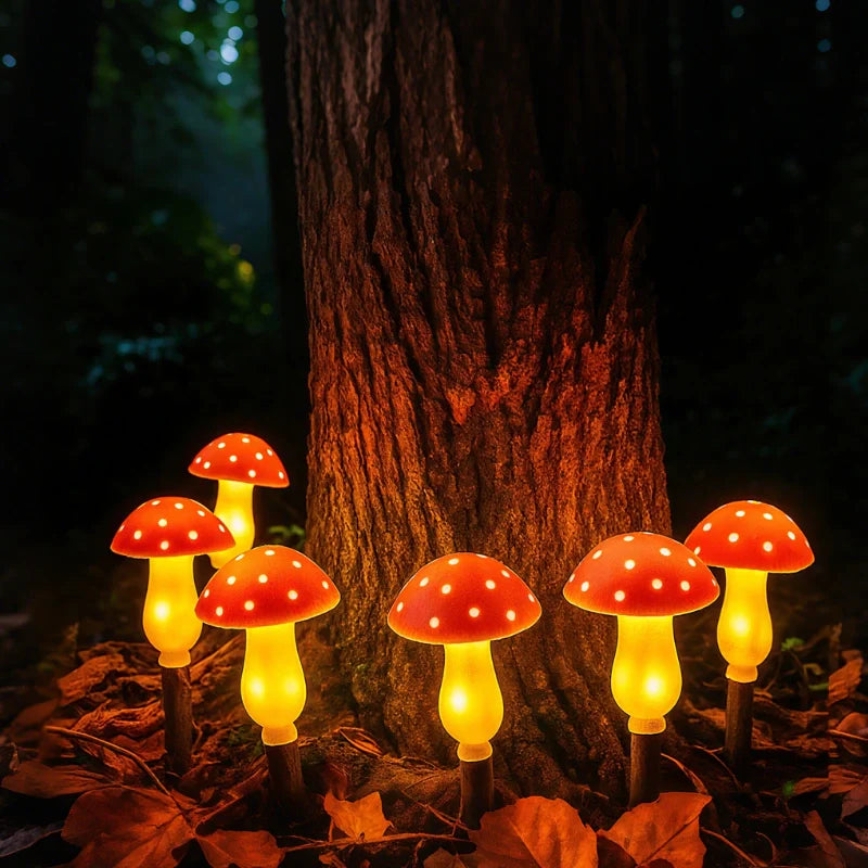 MoonlitMushrooms™ Solar-Gartenleuchten