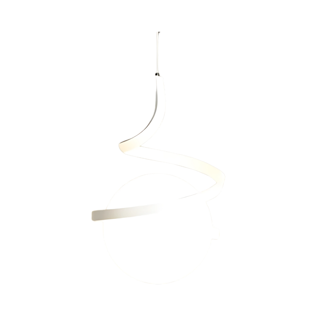 Pendante en spirale orbe