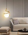 Orb Spiral Pendant Light