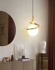 Orb Spiral Pendant Light
