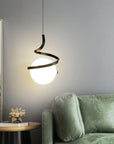 Orb Spiral Pendant Light