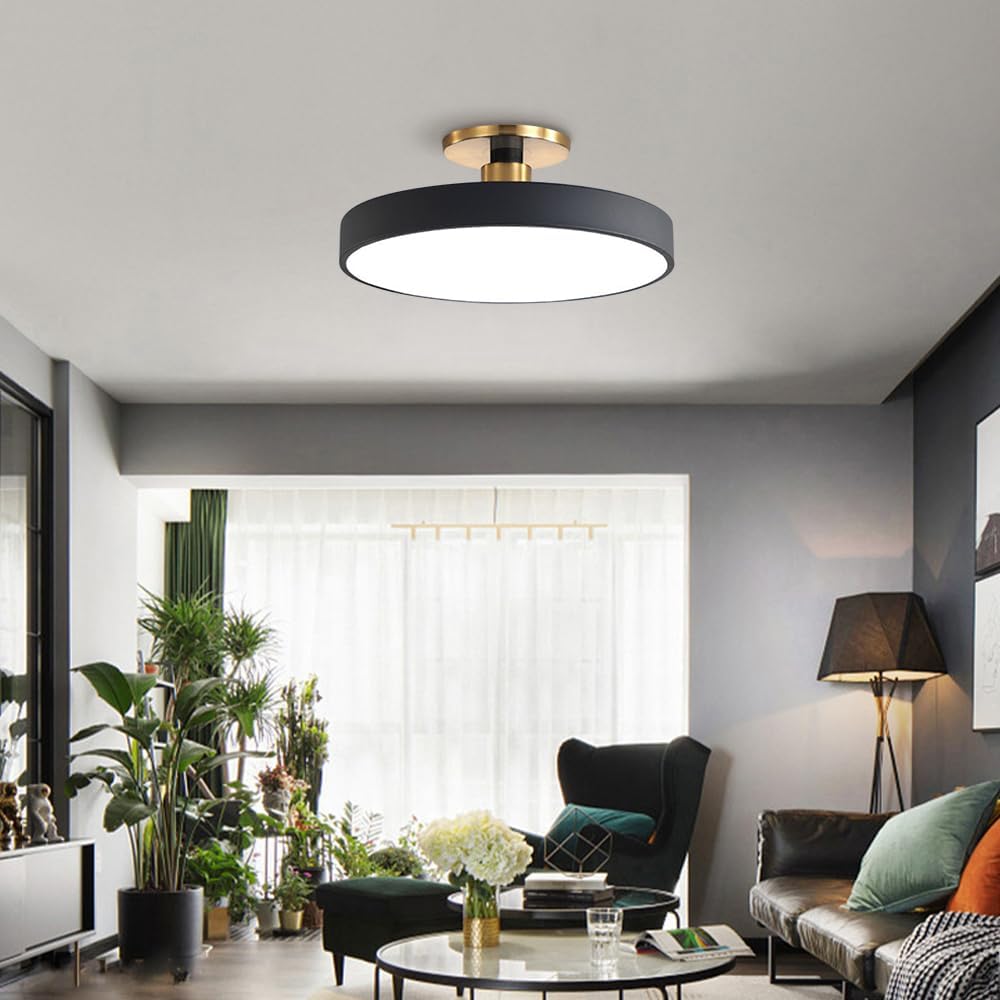 Sleek Halo Ceiling Light