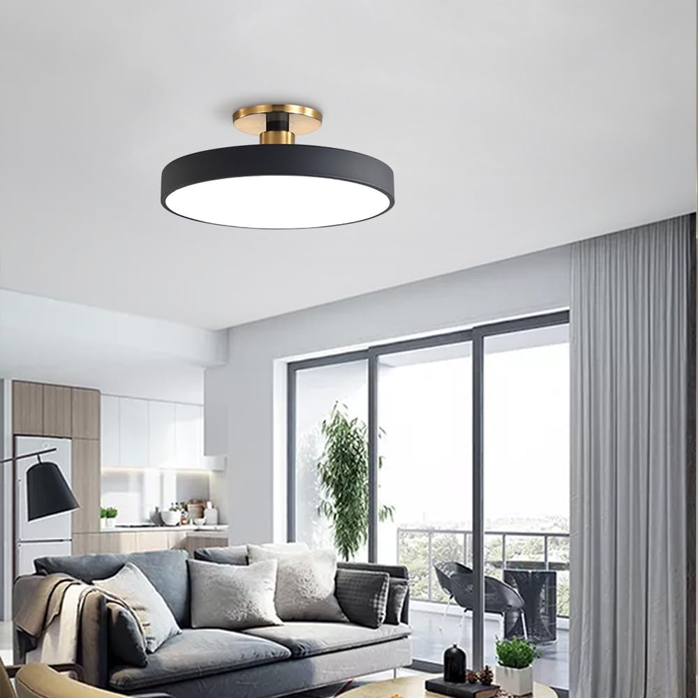 Sleek Halo Ceiling Light