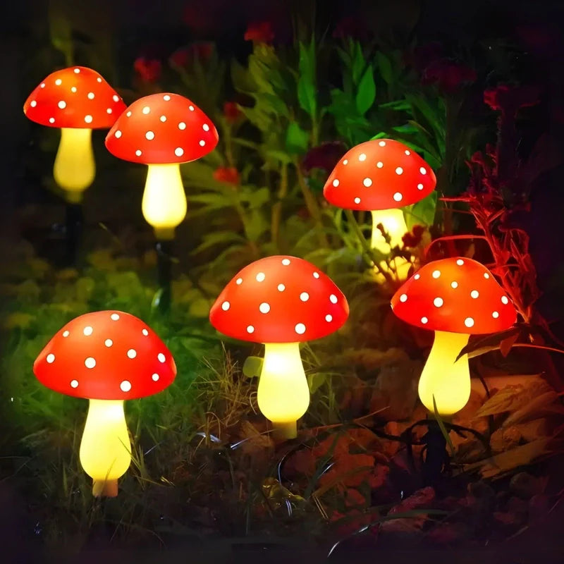 MoonlitMushrooms™ Solar-Gartenleuchten