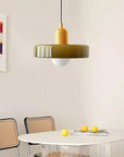 Bauhaus Colored Glass Pendant Lamp
