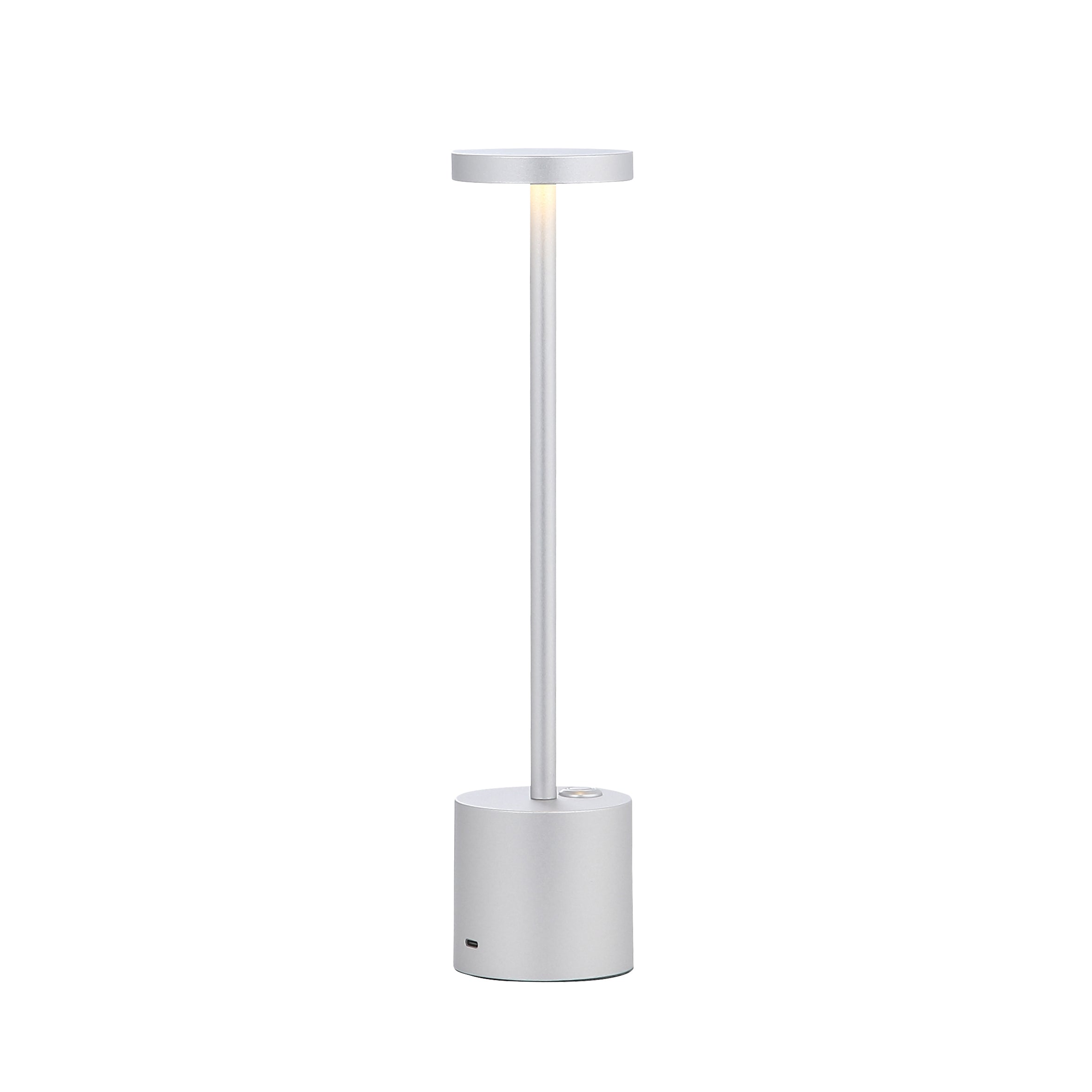 Bologna LED Wireless Table Lamp Silver