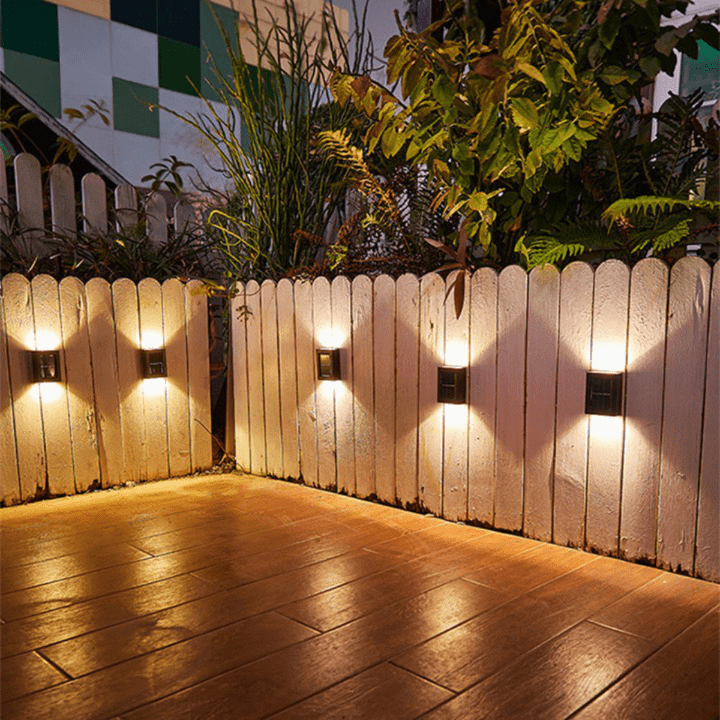 Lampes murales solaires LED sans fil Deluxe – Créez l’atmosphère parfaite dans votre jardin !