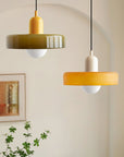 Bauhaus Colored Glass Pendant Lamp