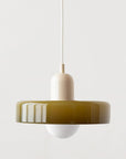 Bauhaus Colored Glass Pendant Lamp