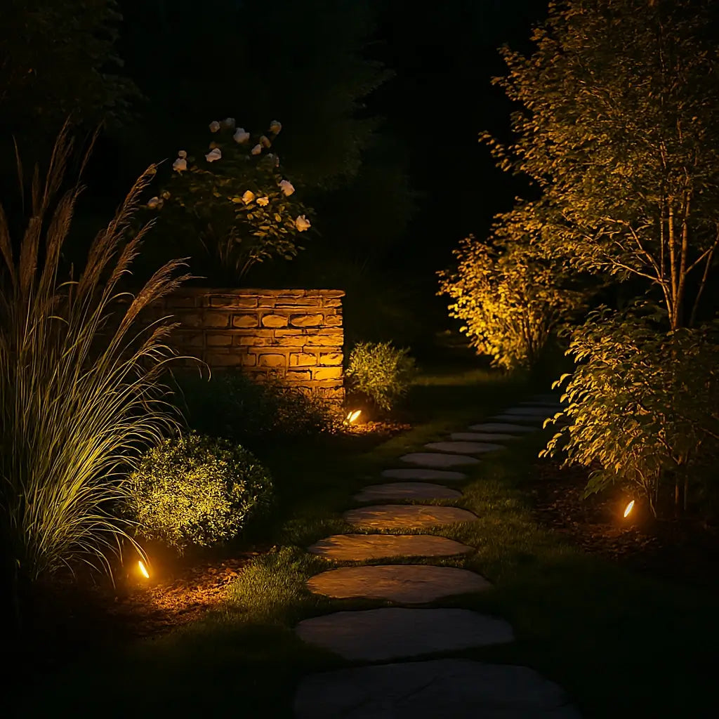 Solarbetriebener Gartenstrahler