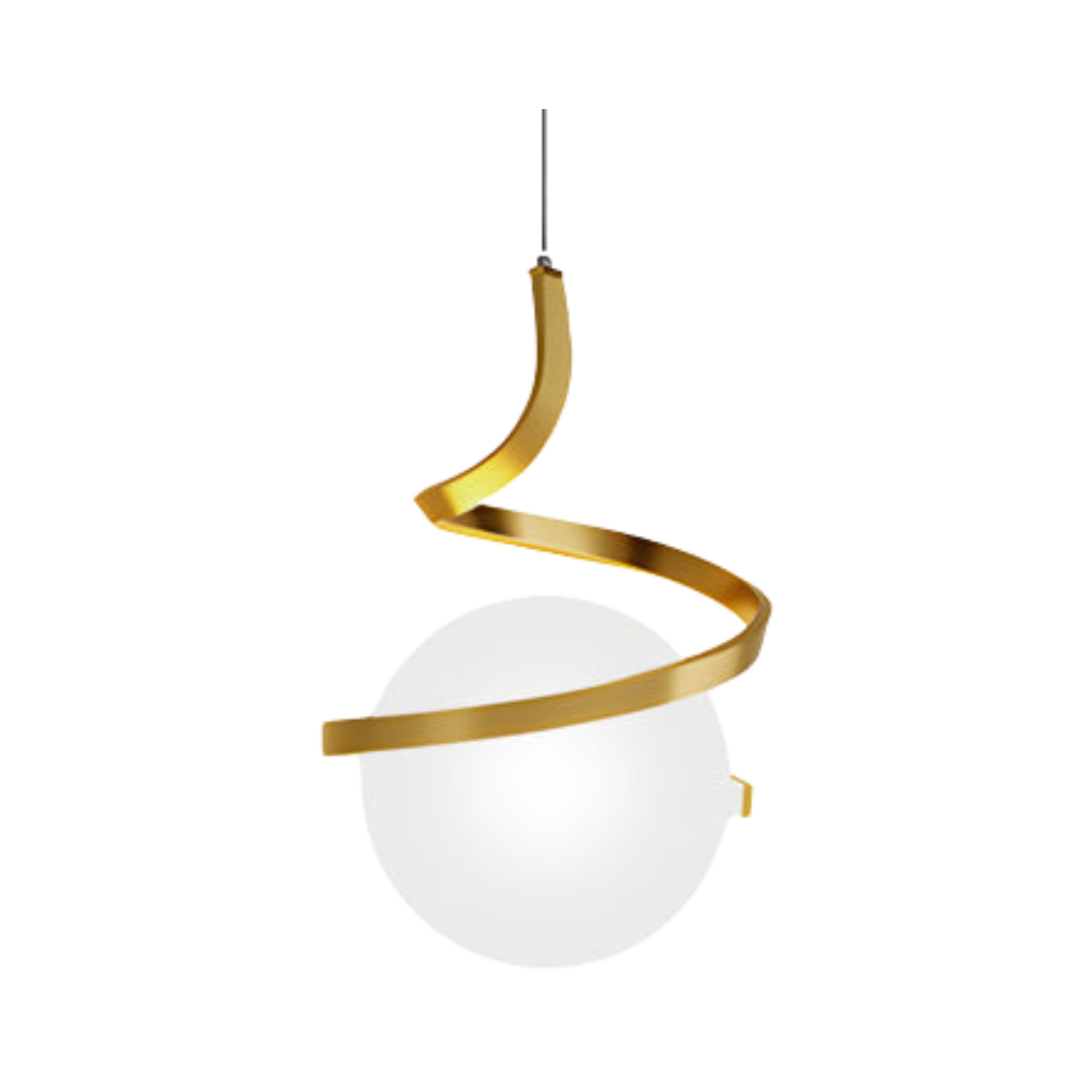 Pendante en spirale orbe