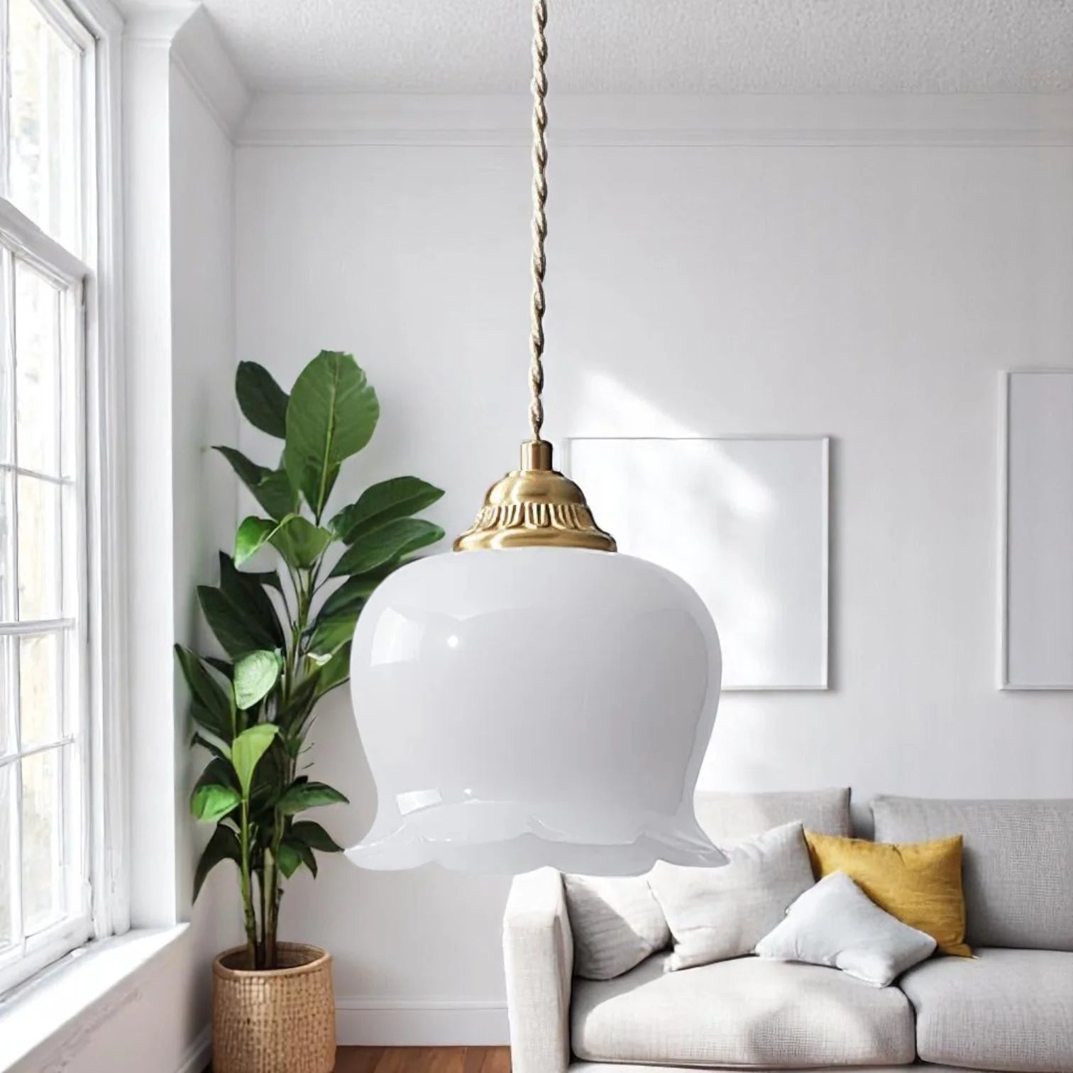 Vintage Floral Pendant Light