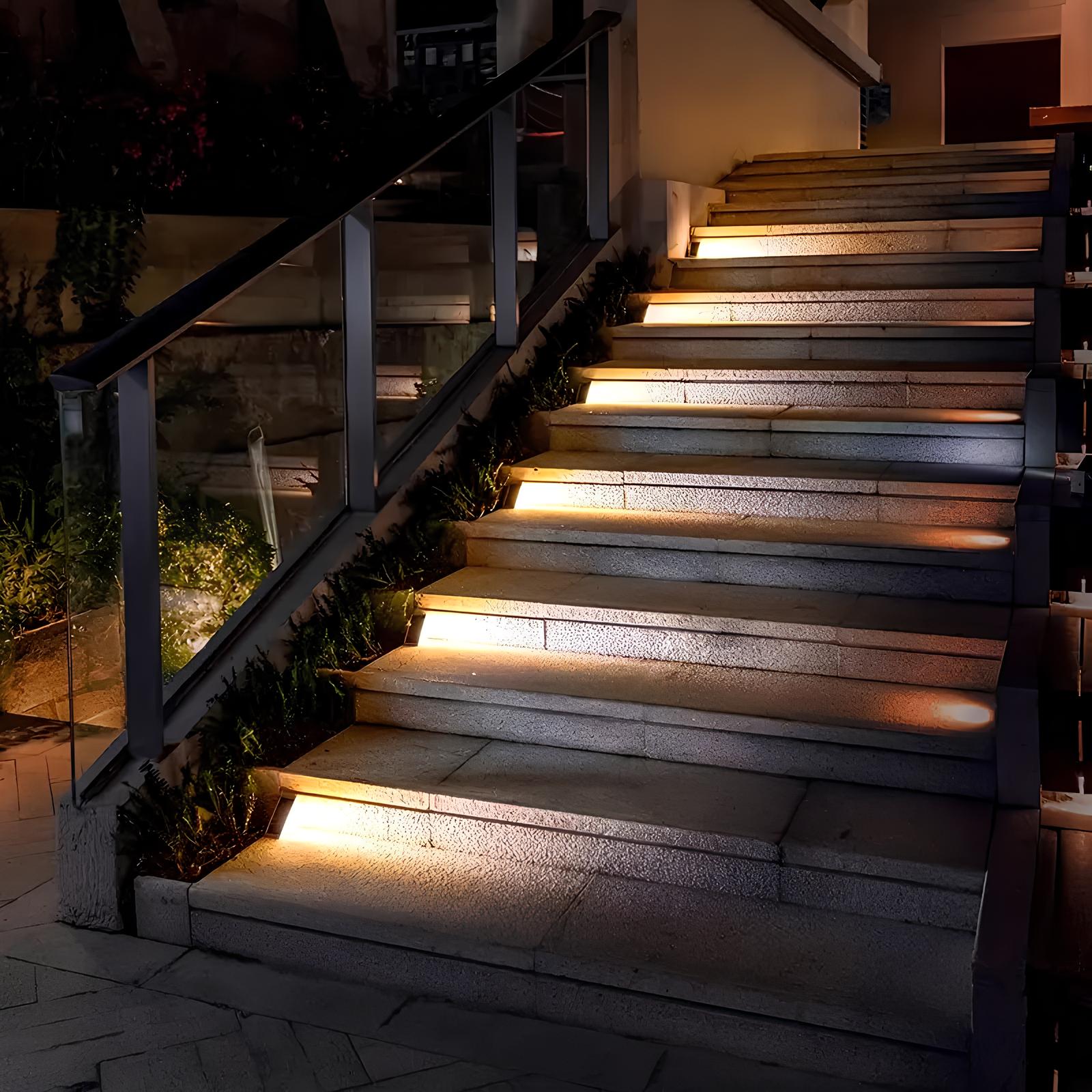 Solarbetriebene Treppenlichter
