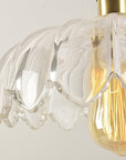 Vintage glass flower pendant lamp