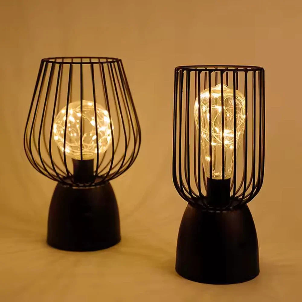 Strahlende Eisenlampe