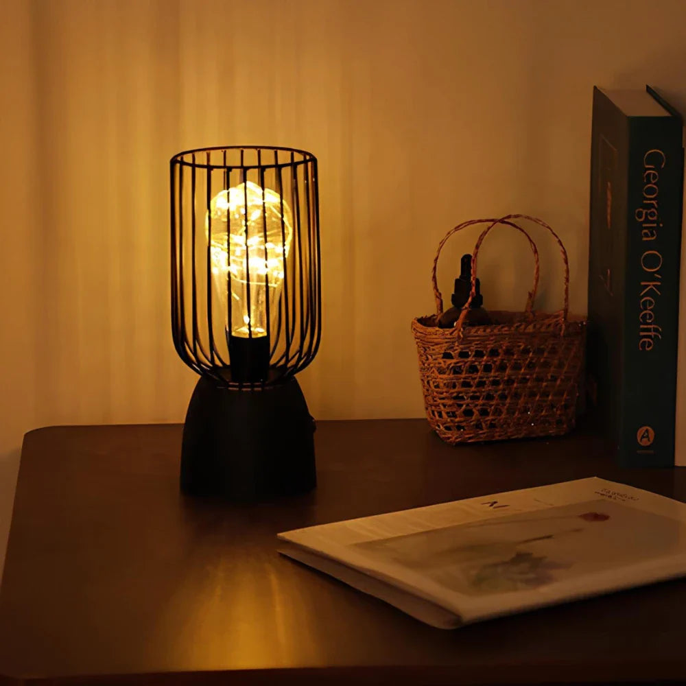 Strahlende Eisenlampe