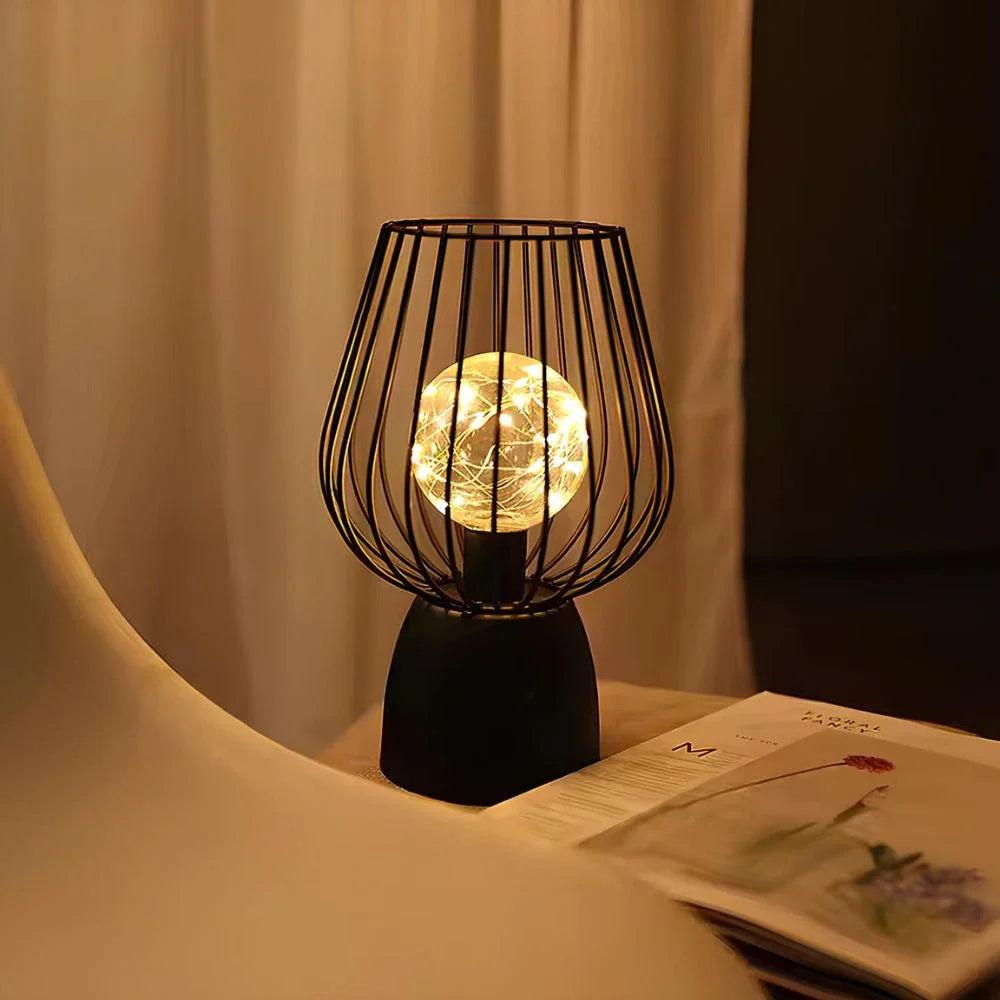 Strahlende Eisenlampe