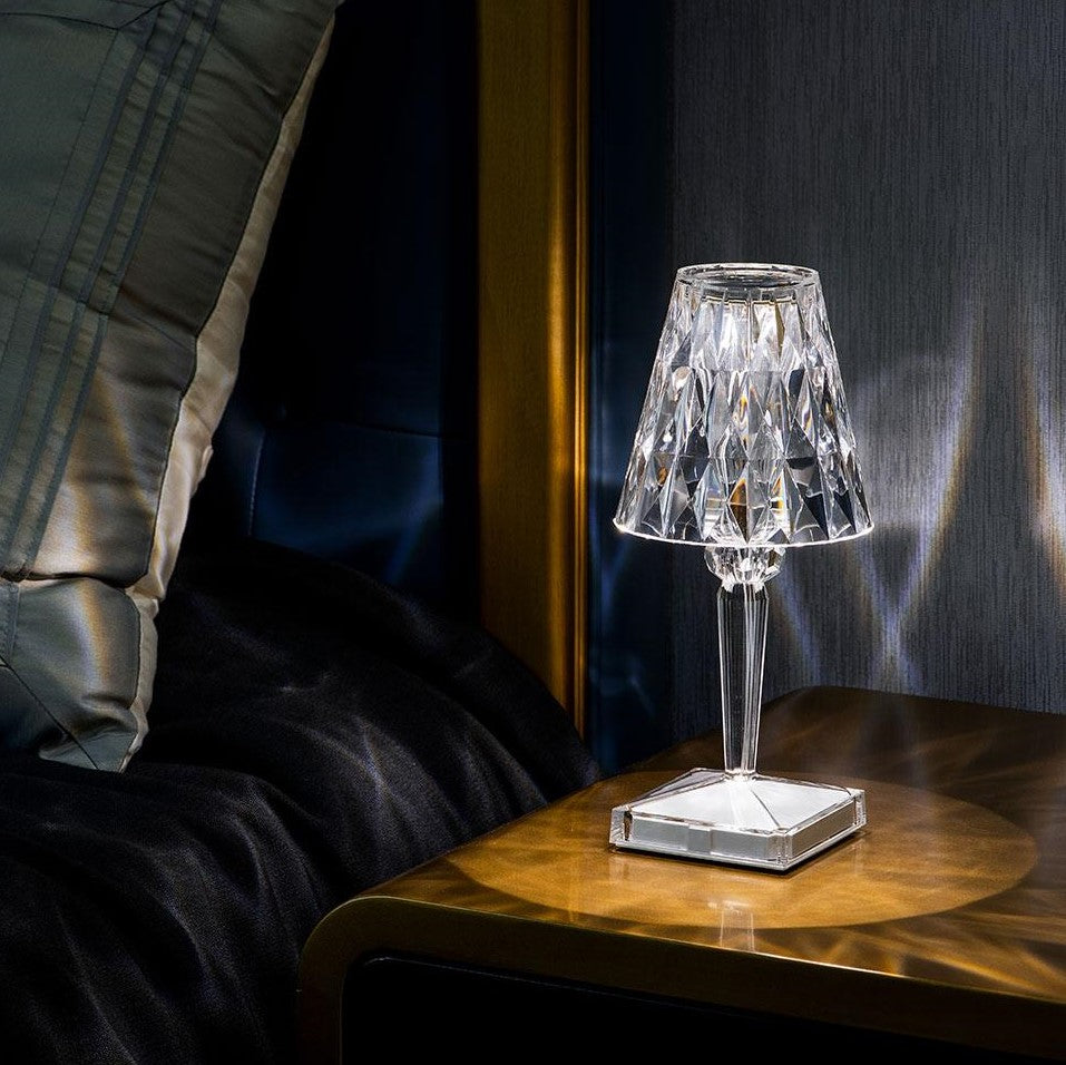 Lampe en cristal scintillant