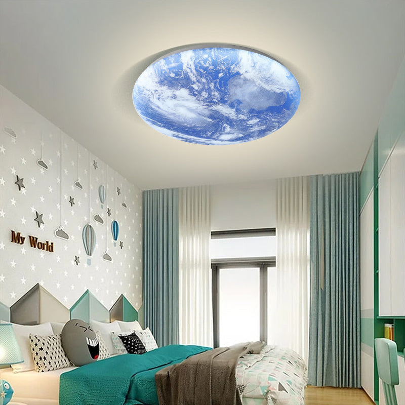 Blue Earth Ceiling Lamp