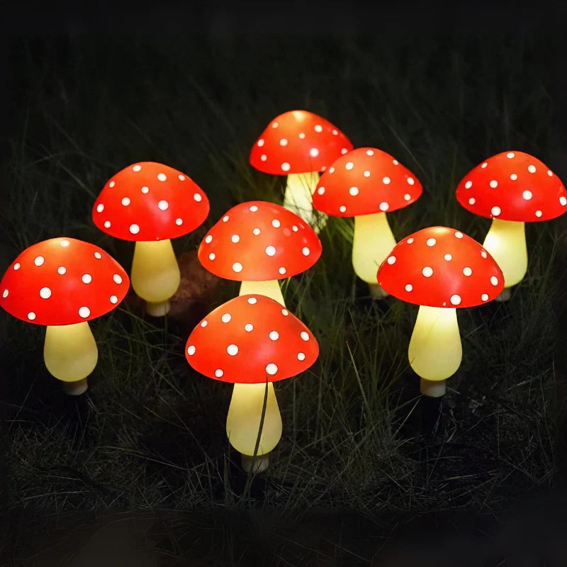 MoonlitMushrooms™ Solar-Gartenleuchten