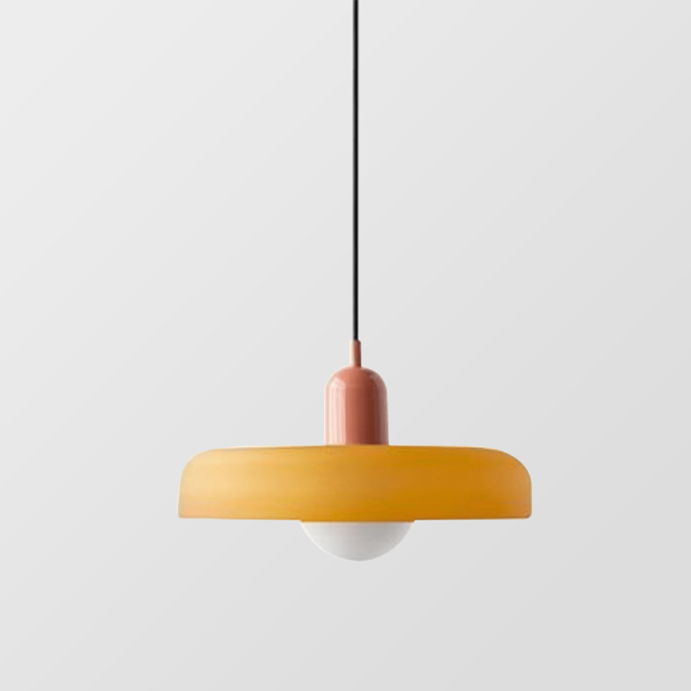 Bauhaus Colored Glass Pendant Lamp