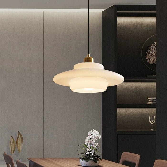White Glass Pendant Lamp