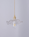 Hibiscus Flower Glass Pendant Light