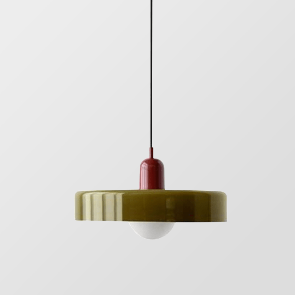 Bauhaus Colored Glass Pendant Lamp
