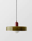 Bauhaus Colored Glass Pendant Lamp