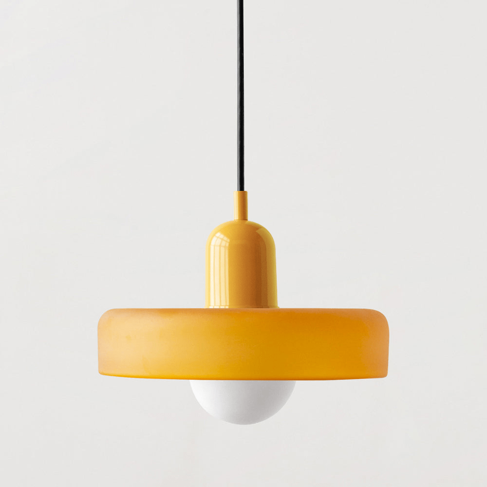 Bauhaus Colored Glass Pendant Lamp