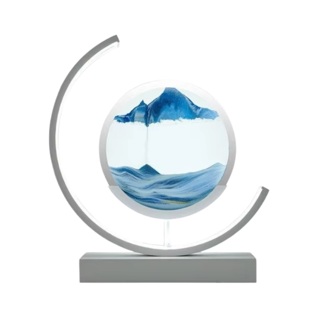 Kosmische Flusssandlampe