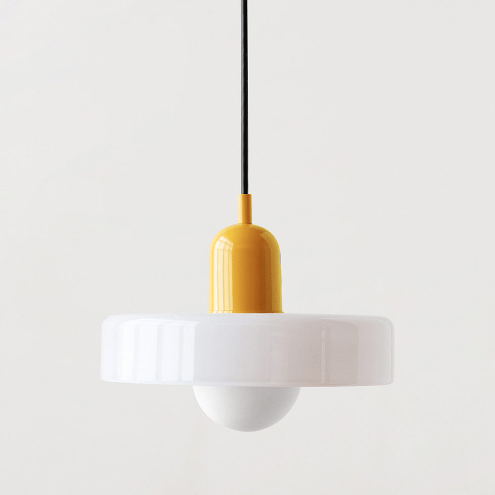 Bauhaus Colored Glass Pendant Lamp