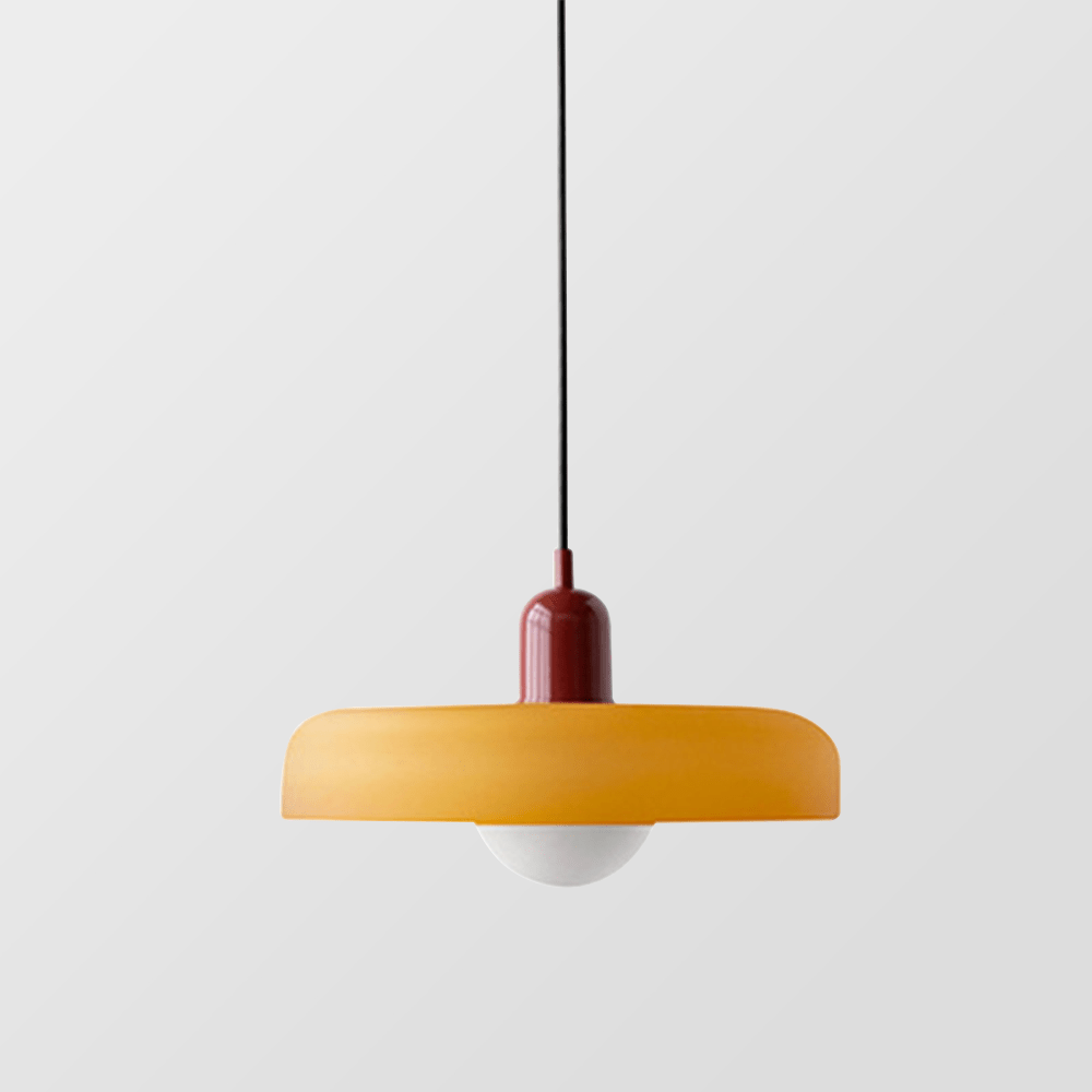Bauhaus Colored Glass Pendant Lamp
