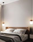 Wooden Globe Pendant Lamp