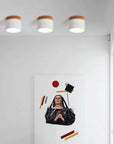 Ästhetische Holzdecklampe