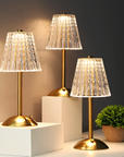 Golden Crystal Table Lamp