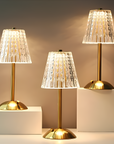 Golden Crystal Table Lamp