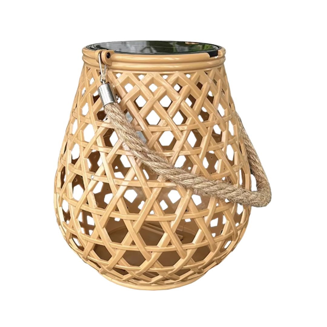 Woven Solar Lantern Light